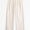 Abercrombie & Fitch Abercrombie Linen-Blend Tailored Wide Leg Pant in Light Beige Photo 5