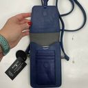 Harper K. Carroll  RFID Protected Secure Style Vegan Faux Leather Blue Crossbody Photo 5