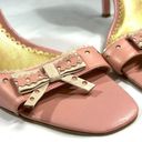 Vintage‎ Y2k BCBG Paris Leather Bow Cut Out Pump Heels 9 Pink Photo 3