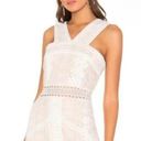 superdown Revolve White & Nude Lace Mini Dress Photo 0