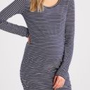 Gap  Maternity Long Sleeve Striped T-Shirt Dress Size Small Photo 7