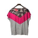 Harper Haptics‎ By Holly  Plus Short Sleeve Tunic Multicolor Top Size Medium Photo 1