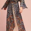 Anthropologie Floreat  Primrose Floral front fasten Kimono Photo 0