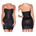 House Of CB  Eevi black sparkle strapless bustier mini dress XS Photo 1