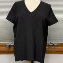 Romeo + Juliet Couture Romeo & Juliet black v-neck short sleeve blouse Size Small Photo 0