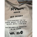 RVCA  Womens Denim Jeans Mid Skinny Light Wash Size 28 Photo 7