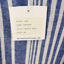 Beach Lunch Lounge Blue Striped Linen Blend Sleeveless Top Size XS Photo 4