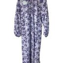 Hill House  the Simone Dress Lilac Tonal Floral print size L NWT Photo 0