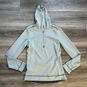 Alo Yoga  Gray 1/4 Zip Cool fit Hooded Pullover Lightweight Medium Photo 0