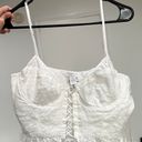 West of Melrose Eyelet Corset Top Photo 4