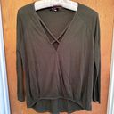 Krush Olive Criss-Cross Top Photo 0