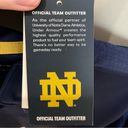 Under Armour Notre Dame Fighting Irish Navy Sideline 1/4 Zip Pullover  Sz Med New Photo 6