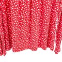 Daisy BODEN Flare Cuff Red & White Rosehip Aditya  Long Sleeve Smocked Blouse Top Photo 3