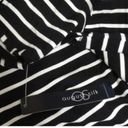 August Silk NWT  Black White Striped Cold Shoulder Shift Dress Short Sleeve Small Photo 5