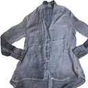 Young Fabulous and Broke  Extra Small XS Blue Faded Button Up Top Longsleeve Photo 0