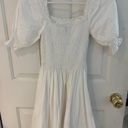 White Puff Sleeve Dress Photo 0