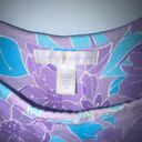 Carole Hochman Purple and Blue Floral Top with Built in Bra Photo 3