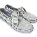 Krass&co Austin Trading  Womens Shoes Size 5 Silver Top Siders Boat Sparkly NEW Photo 0