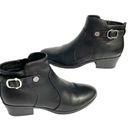 Unisa  Boots Shoes Booties Black Size 6.5 Vegan Leather Interior Zipper Buckle Photo 15