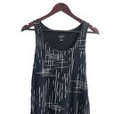 Isabel Maternity  Dress Women Medium Black Scoop Neck Sleeveless Abstract Print Photo 7