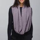 Lululemon  Vinyasa Scarf *Rulu Hyper Stripe Mauvelous Heathered Black Gray Photo 3