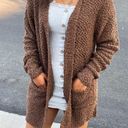 Love Tree Brown Popcorn Texture Cardigan Photo 0