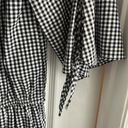 Nordstrom Gingham black and white off the shoulder romper size M Photo 2
