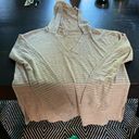 Banana Republic long sleeve lightweight hoodie in tan/white stripes. GUC. Photo 0