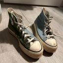 Converse blue and green high top Photo 0