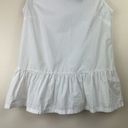 J.Crew  Bow-Back Peplum Tank Top White XXS Preppy Work Profession Business Casual Photo 6