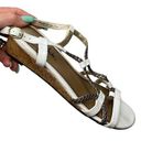 Life Stride 642- Womens Gaze.White Open Toe Strappy Slingback 1.5" Wedge Sand Photo 0