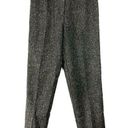 L.L.Bean  Women's Vintage Gray Wool Tweed High Waisted Trouser Pants Size 12 Tall Photo 0