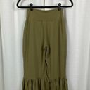 Matilda Jane  Olive Green Big Ruffle Bottom Pants Sz.S Photo 6