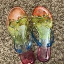 Wild Diva Rainbow Studded Jelly Sandals Photo 8