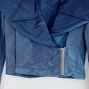 Young Fabulous and Broke  Navy Tie Dye Quilted Crop Moto Jacket Size XSmall Photo 4