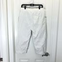 James Perse Standard  Women's White Lined Cropped Button Fly Pants Size 26 Photo 10