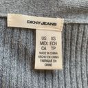 DKNY Jeans SZ XS grey lightweight open cardigan cover up Photo 3