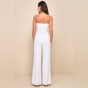 Lulus Edith White Strapless Wide-Leg Jumpsuit Photo 3