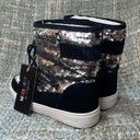 Moon Boot PULSE MID DISCO Original® Woman’s in Black/Silver Silver Size 5.5 Photo 2