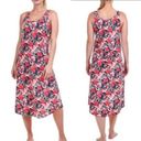 N Natori Lounge Midi Slip On Dress Floral Sleeveless Stretchy Sz S Soft Comfort Photo 1