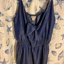 Mossimo Denim Romper Jean Material Dark Blue For Women.  Photo 6