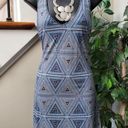 Patagonia  Blue Twist Organic Cotton Scoop Neck Sleeveless Dress Small Photo 8