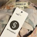 Harper  & Joy Stylogic Subscription Box Blouse Cream Pink Floral Size 1X NWT Photo 7