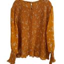 Terra & Sky  Women's Plus Size Long Sleeve Smocked Top 3X NWT Mustard Yellow Photo 2