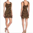 All in Favor  Ruffle Straps Tiger Print Mini Dress Photo 1