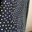 Studio I  Petite Sleeveless Collared Shirt Dress (14P) Green Polka Dot Photo 11