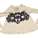 Free People We The Free XS Cream Thermal Knit Swing Top Photo 1