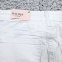 NYDJ  Curves 360 Slim Straight Cropped Jeans White Stretch Size 4P Petite Capris Photo 3