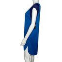 Nike  Women's Blue Raglan Cap Sleeve Rounded Hi-Low Hem Swim Cover-up Dress sz L Photo 1