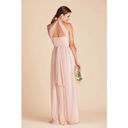 Birdy Grey NWT  Christina Convertible Vintage Blush Pink Tulle Maxi Dress Photo 4